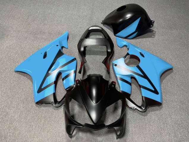 Honda CBR600 F4i Motorrad Verkleidung 2001-2003 - Hellblau Matt Schwarz
