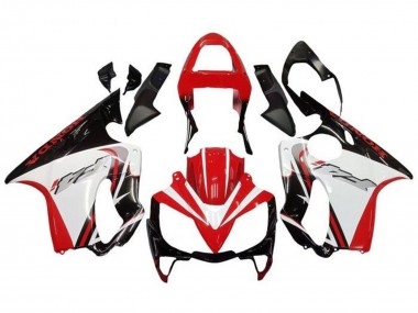 Honda CBR600 F4i Motorrad Verkleidung 2001-2003 - Weiss Rot Glanzendes Schwarz