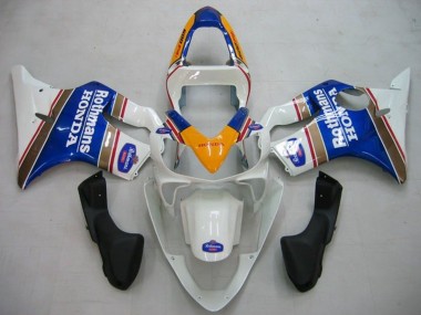 Honda CBR600 F4i Motorrad Verkleidung 2001-2003 - Gelb Weiss Blau Rothmans