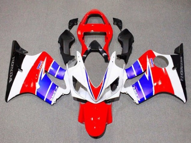Honda CBR600 F4i Motorrad Verkleidung 2001-2003 - Weiss Rot Blau Schwarz