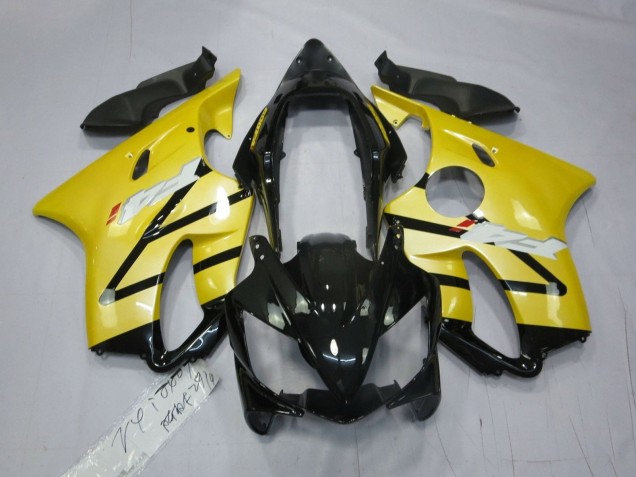 Honda CBR600 F4i Motorrad Verkleidung 2004-2007 - Gelb Glanzendes Schwarz