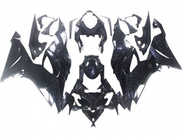 Kawasaki ZX6R Motorrad Verkleidung 2019-2022 - Kunst Chopped Carbonfaser