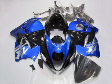 Suzuki GSXR1000 Motorrad Verkleidung 1996-2007 - Blau Chrome Schwarz