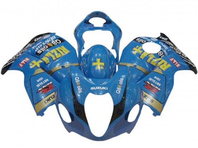 Suzuki GSXR1000 Motorrad Verkleidung 1996-2007 - Blau Gold Schwarz Rizla