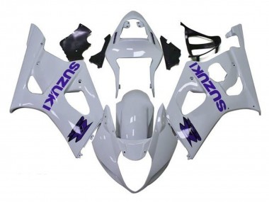 Suzuki GSXR 1000 Motorrad Verkleidung 2003-2004 - Weiss Lila