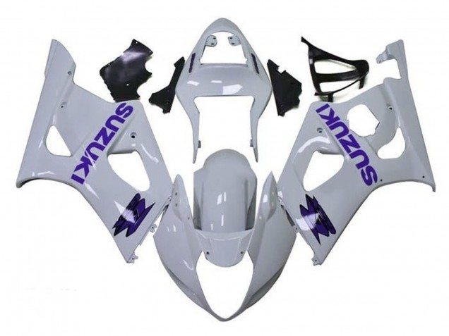 Suzuki GSXR 1000 Motorrad Verkleidung 2003-2004 - Weiss Lila