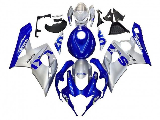 Suzuki GSXR 1000 Motorrad Verkleidung 2005-2006 - Blau Silber