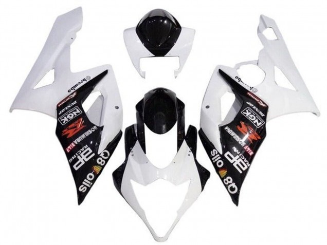 Suzuki GSXR 1000 Motorrad Verkleidung 2005-2006 - Weiss Schwarz Brembo