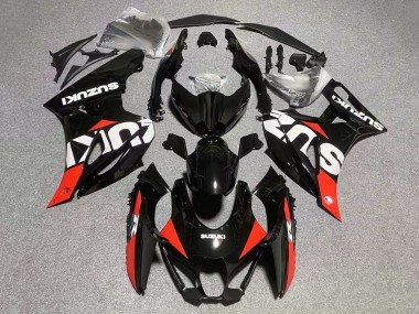 Suzuki GSXR1000 Motorrad Verkleidung 2017-2024 - Schwarz Rot Weiss