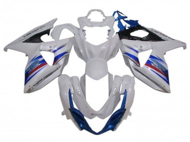 Suzuki GSXR 1000 Motorrad Verkleidung 2009-2016 - Weiss Blau Rot Schwarz