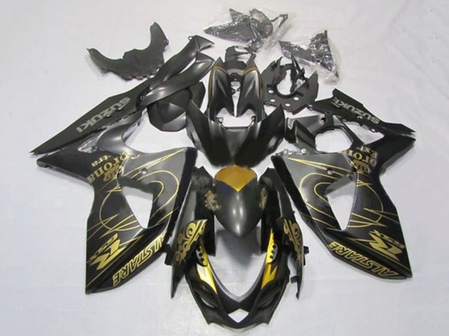 Suzuki GSXR 1000 Motorrad Verkleidung 2009-2016 - Schwarzes Gold Tribal