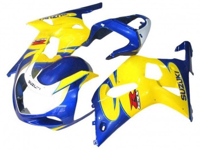 Suzuki GSXR 600 / GSXR 750 Motorrad Verkleidung 2001-2003 - Blau Gelb Weiss