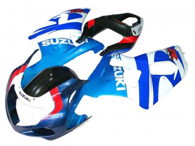 Suzuki GSXR 600 / GSXR 750 Motorrad Verkleidung 2001-2003 - Weiss Blau Rot Schwarz