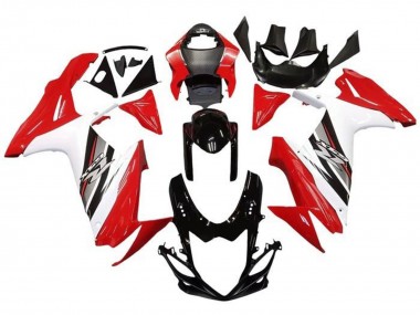 Suzuki GSXR 600 / GSXR 750 Motorrad Verkleidung 2011-2024 - Rot Weiss Schwarz
