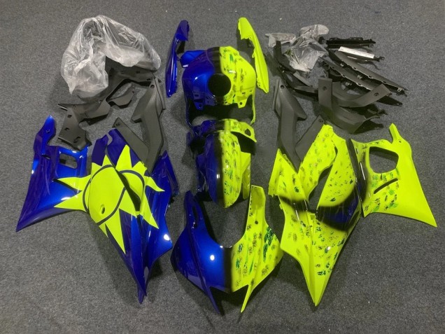 Yamaha YZF R3/R25 Motorrad Verkleidung 2022-2024 - Gelb Blau
