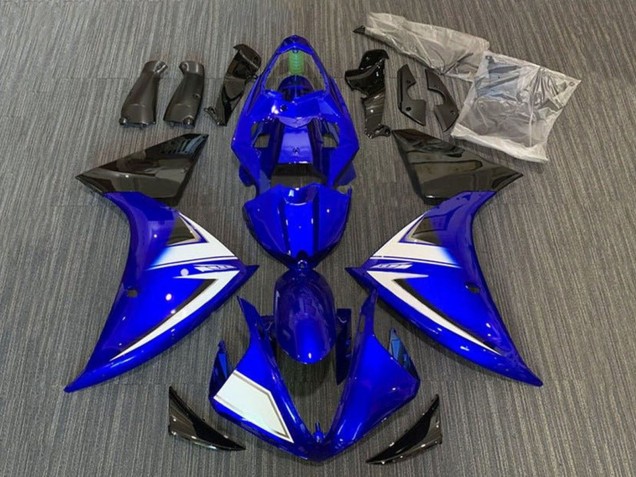 Yamaha YZF 1000 R1 Motorrad Verkleidung 2009-2011 - Blau Weiss Schwarz