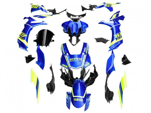 Yamaha YZF 1000 R1 Motorrad Verkleidung 2020-2025 - Blau Gelb Weiss GYTR