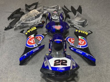Yamaha YZF 1000 R1 Motorrad Verkleidung 2020-2025 - Blau Weiss Schwarz Rot Pata