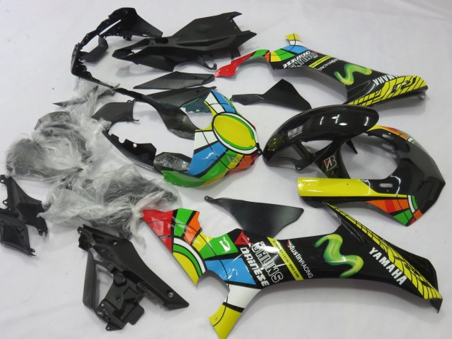 Yamaha YZF 1000 R1 Motorrad Verkleidung 2020-2025 - Weiss Blau Grun Gelb Rot Schwarz Farbrad MoviStar