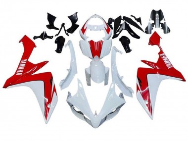 Yamaha YZF 1000 R1 Motorrad Verkleidung 2007-2008 - Weiss Rot