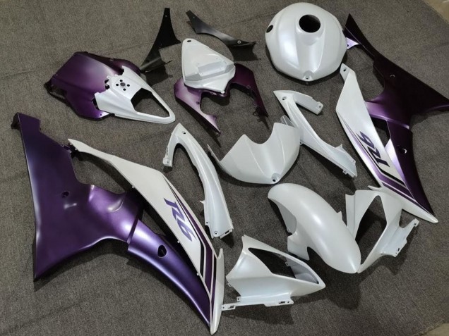Yamaha YZF R6 Motorrad Verkleidung 2008-2016 - Weiss Lila