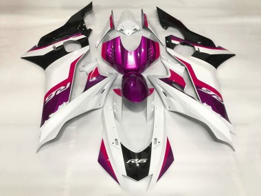 Yamaha YZF R6 Motorrad Verkleidung 2017-2023 - Weiss Rot Lila Schwarz