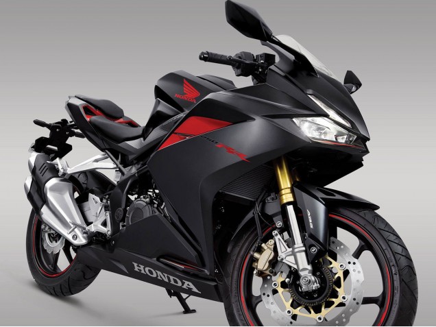 Honda CBR250RR Motorrad Verkleidung 2017-2022 - Matt Schwarz Rot