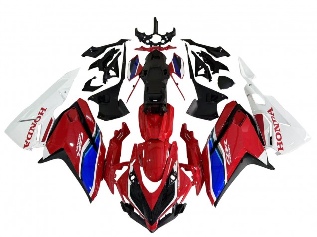 Honda CBR250RR Motorrad Verkleidung 2017-2022 - Rot Blau Weiss