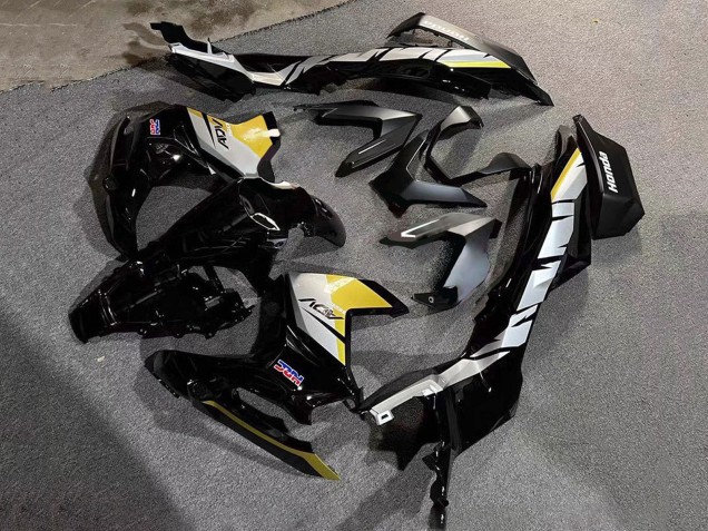 Honda ADV160 Motorrad Verkleidung 2022-2024 - Silber Gelb Glanzendes Schwarz HRC
