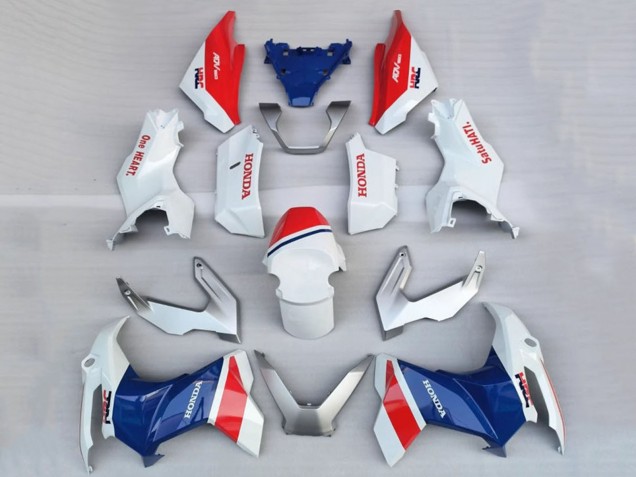 Honda ADV160 Motorrad Verkleidung 2022-2024 - Weiss Rot Blau HRC