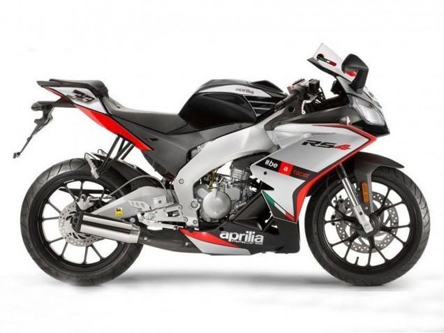 Aprilia RS4 50 125 Motorrad Verkleidung 2012-2018 - Silber Rot Schwarz
