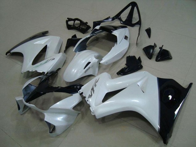 Honda VFR 800 Motorrad Verkleidung 2002-2013 - Weiss Glanzendes Schwarz Silber Aufkleber