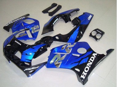 Honda CBR250RR MC19 Motorrad Verkleidung 1988-1989 - Blau Glanzendes Schwarz