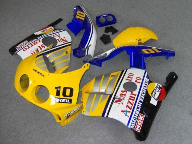 Honda CBR250RR MC22 Motorrad Verkleidung 1990-1998 - Gelb Blau Silber Weiss Rot Nastro Azzurro Breil 10