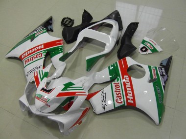 Honda CBR600 F4i Motorrad Verkleidung 2001-2003 - Weiss Rot Grun Castrol