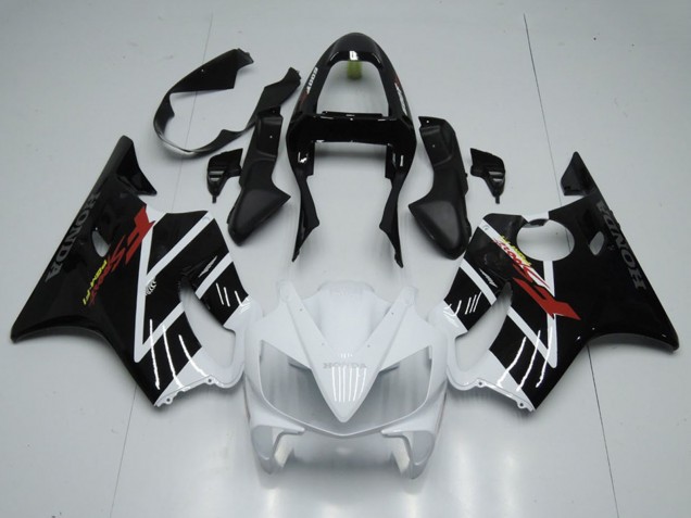 Honda CBR600 F4i Motorrad Verkleidung 2001-2003 - Weiss Glanzendes Schwarz F Sport
