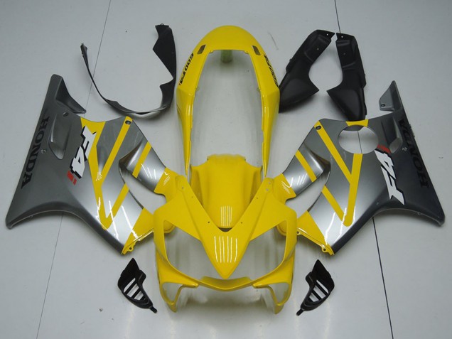 Honda CBR600 F4i Motorrad Verkleidung 2004-2007 - Gelb Silber