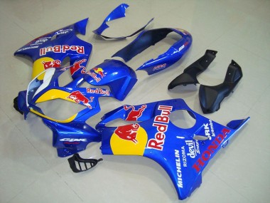 Honda CBR600 F4i Motorrad Verkleidung 2004-2007 - Blau Gelb Red Bull