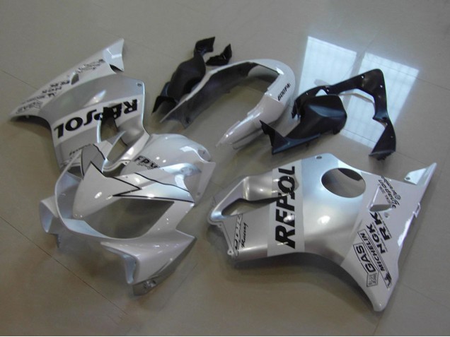 Honda CBR600 F4i Motorrad Verkleidung 2004-2007 - Weiss Silber Schwarz Repsol