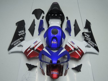 Honda CBR600RR Motorrad Verkleidung 2003-2004 - Weiss Rot Blau Glanzendes Schwarz HRC