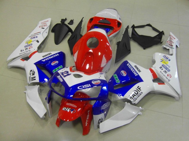 Honda CBR600RR Motorrad Verkleidung 2005-2006 - Weiss Rot Blau Madif