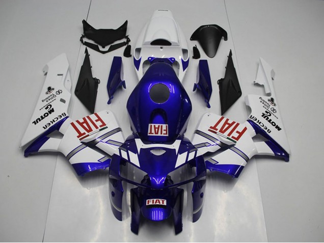 Honda CBR600RR Motorrad Verkleidung 2005-2006 - Weiss Blau Rot Fiat