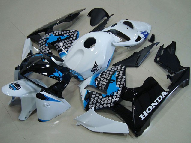 Honda CBR600RR Motorrad Verkleidung 2005-2006 - Weiss Blau Schwarz