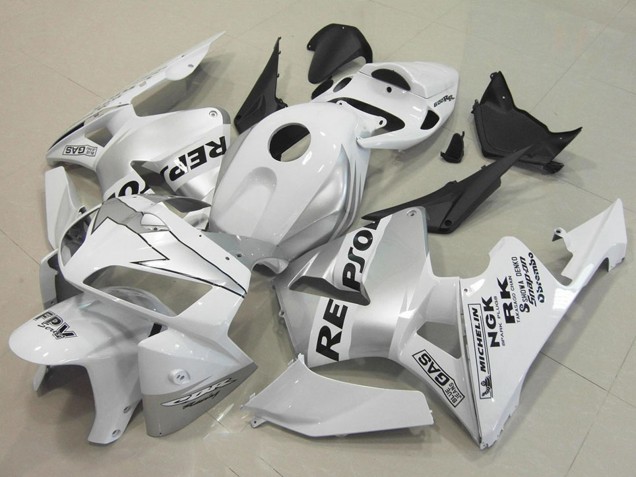 Honda CBR600RR Motorrad Verkleidung 2005-2006 - Weiss Silber Schwarz Repsol