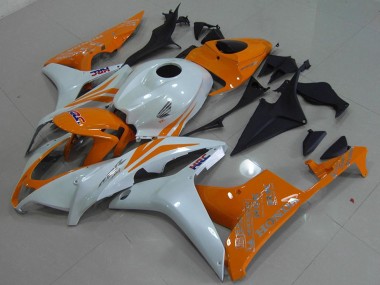Honda CBR600RR Motorrad Verkleidung 2007-2008 - Weiss Orange HRC
