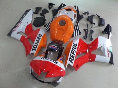 Honda CBR600RR Motorrad Verkleidung Kit 2013-2023 - Orange Weiss Rot Glanzendes Schwarz Repsol