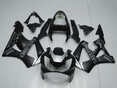 Honda CBR900RR 929 Motorrad Verkleidung 2000-2001 - Matt Schwarz Silber Cauloises