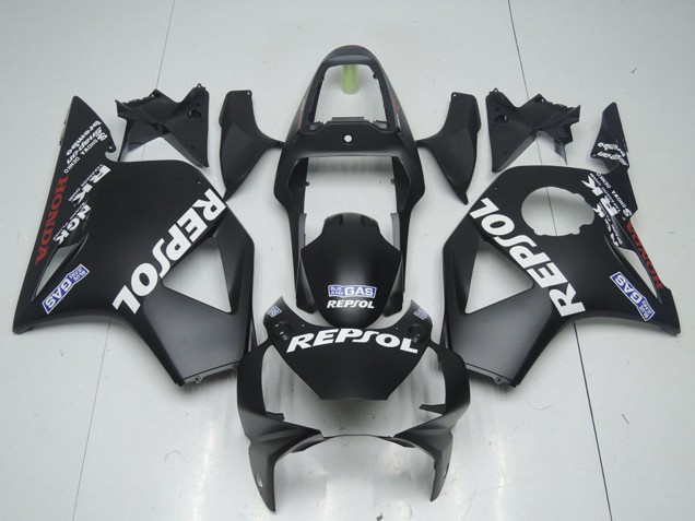 Honda CBR900RR 954 Motorrad Verkleidung 2002-2003 - Matt Schwarz Repsol