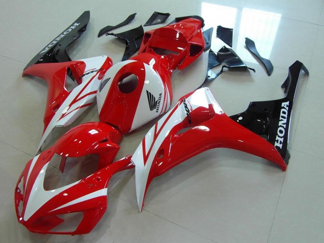 Honda CBR1000RR Motorrad Verkleidungen Kit 2006-2007 - Weiss Rot Glanzendes Schwarz