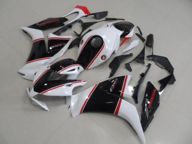 Honda CBR1000RR Motorrad Verkleidung 2012-2016 - Weiss Rot Glanzendes Schwarz Streifen